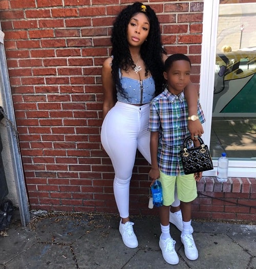 A picture of Sierra Gates with her son, Mason.